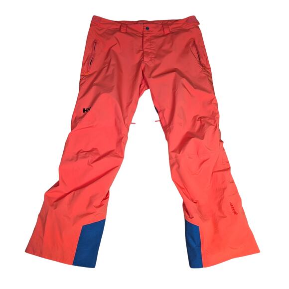 Helly Hansen Insulated Primaloft Snow Ski Snowboard Pants Orange Size XXL - Picture 1 of 13